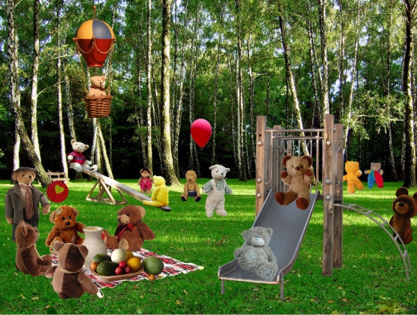 Creation of Teddy bear picnic: Step 3